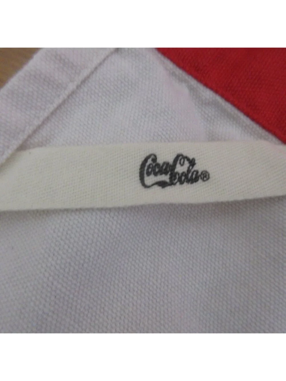 Coca-Cola Apron Pockets The Linen Press Red Advertising Ladies Logo Vintage Look